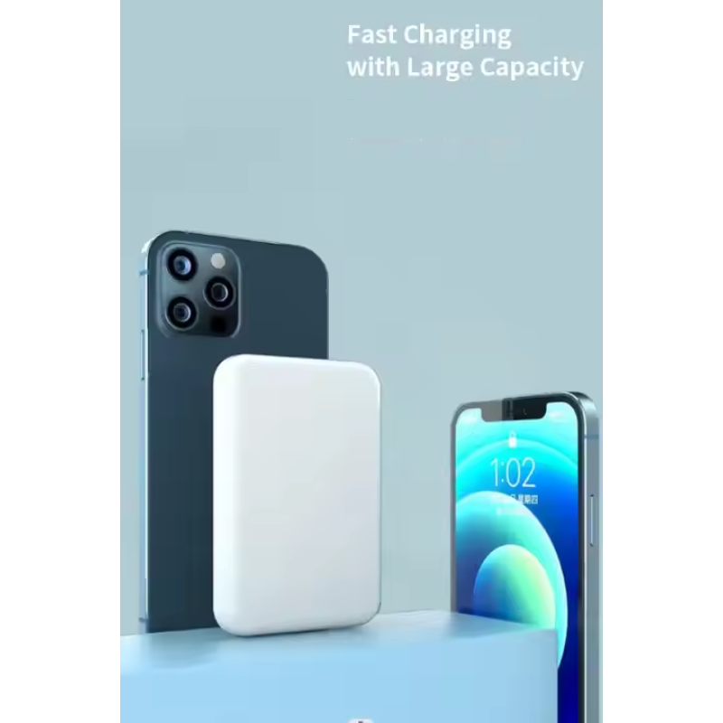 5000mAh Ultra-Thin Magnetic Wireless Power Bank